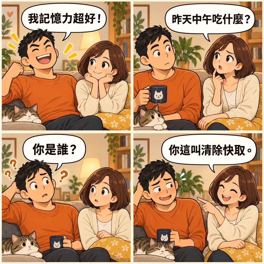 男子自誇記憶力很好,被問昨天午餐後卻認不出朋友。